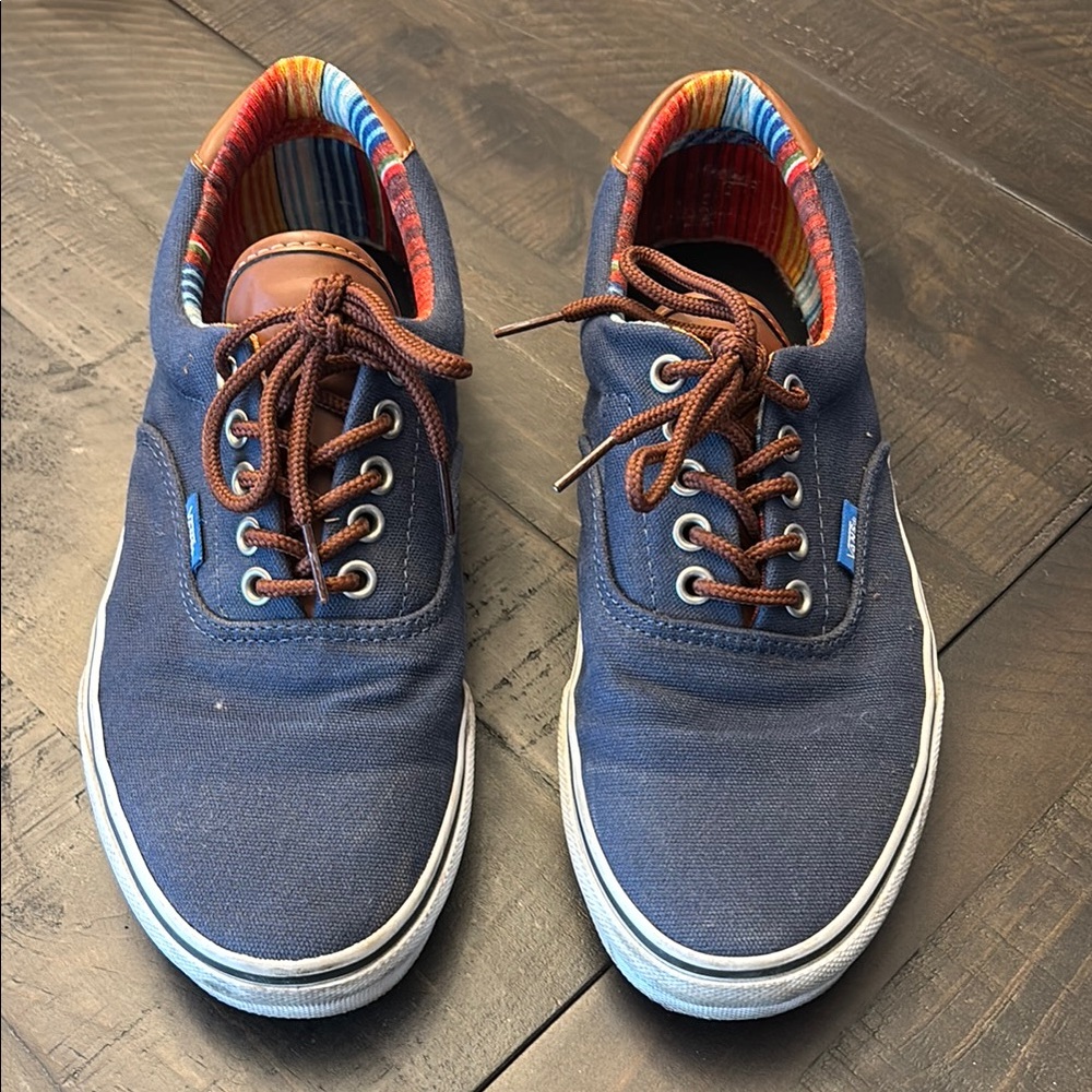 Vans Men's Blue Canvas Sneakers
